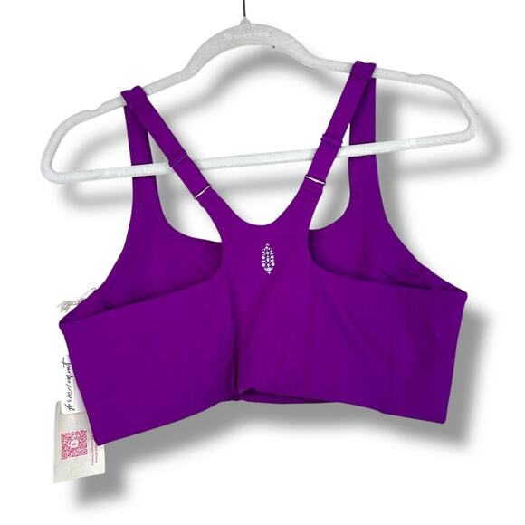 FP Movement x Hatch NWT Pink Fluorescent Berry Square Neck Maternity Sports Bra - Picture 7 of 9